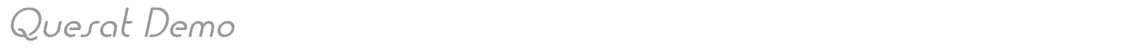 Quesat font preview